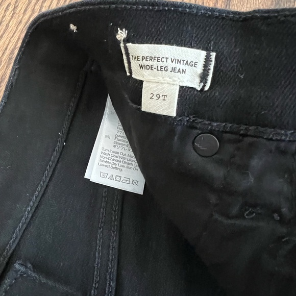 Madewell | Perfect Vintage Wideleg Jean in Black Rinse Wash 🖤 - Picture 7 of 8